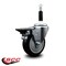 Service Caster 4'' Black Poly Swivel 7/8'' Expanding Stem Caster with Brake SCC-EX20S414-PPUB-BLK-PLB-78 - alternate 3